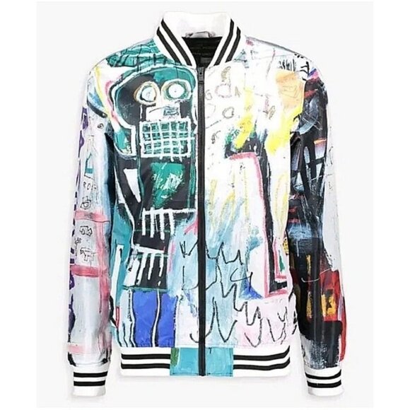 Members Only Jean Michel Basquiat Full Zip Jacket - Picture 1 of 7